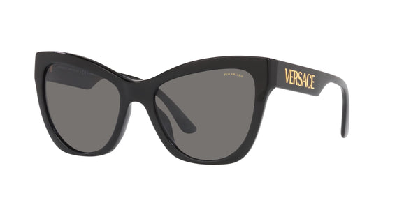 Versace Woman Sunglasses Havana Frame, Dark Brown Lenses, 56MM