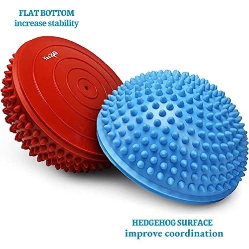 Yes4All 3 Shapes Hedgehog Balance Pods and Balance Disc, Rocky Balance, Stability, Core Strength, Coordination for Adults, Obstacle Course for Dogs