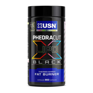 USN PHEDRACUT LIPO X BLACK 80 CAPSULES