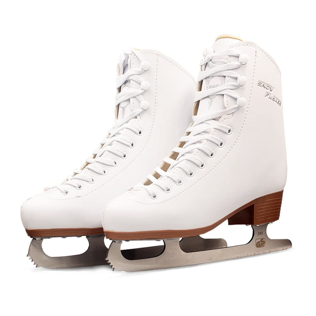 BAUD Figure Ice Skates, Figure Ice Skates for Women Girls, Soft Ice Skating Boot