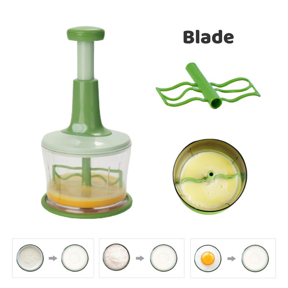 MOVE ON 1100 ML 3 in 1 push chopper with strong base and high capacity storage salad maker lettuce cutter and vegetable chopper