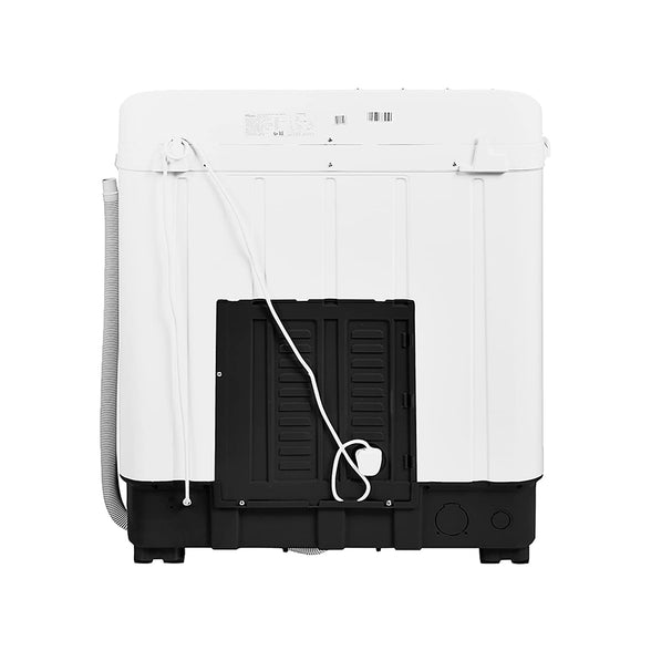 Super General 10 kg Twin-tub Semi-Automatic Washing Machine, White/Blue, efficient Top-Load Washer with Lint Filter, Spin-Dry, SGW-105, 87 x 51.2 x 100.5 cm, 1 Year Warranty