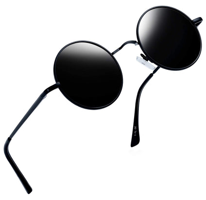 Joopin Round Polarized Sunglasses for Men Women, UV Protection Sun Glasses Small Circle Hippie Lennon Shades Sunglasses