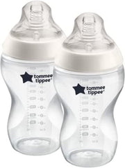 Tommee Tippee Closer To Nature Feeding Bottles 2X 340ml, White, 2342262071, 340 ml
