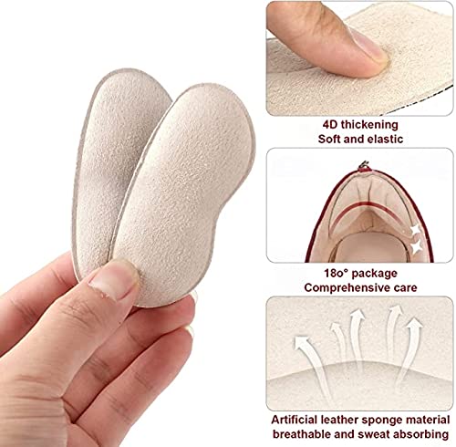 (7 Pairs) Heel Grips Liner Cushions Inserts for Loose Shoes, Heel Pads Snugs for Shoe Too Big Men Women, Filler Improved Shoe Fit and Comfort, Prevent Heel Slip and Blister (Type01)