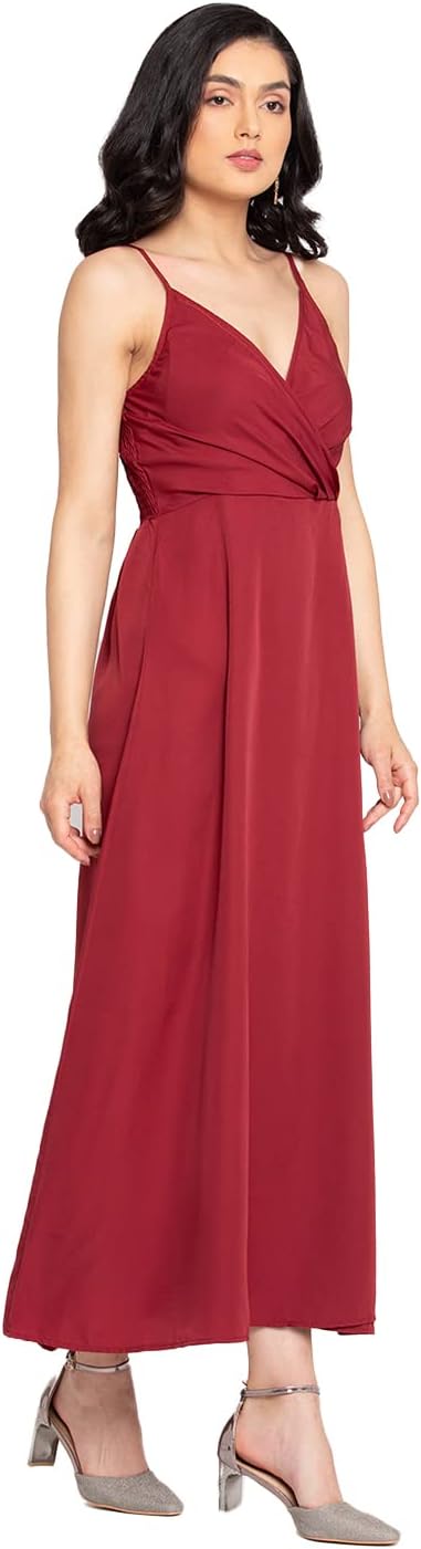 Styleville.in Solid Side Slit Maxi Dress