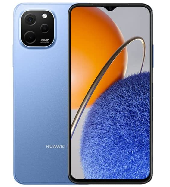 HUAWEI nova Y61 Smartphone + FOC, 50 MP AI Triple Camera, 22.5 W HUAWEI SuperCharge, 5000 mAh Powerful Battery, Exquisite ID Design, 4GB + 64GB, EMUI 12, Sapphire Blue