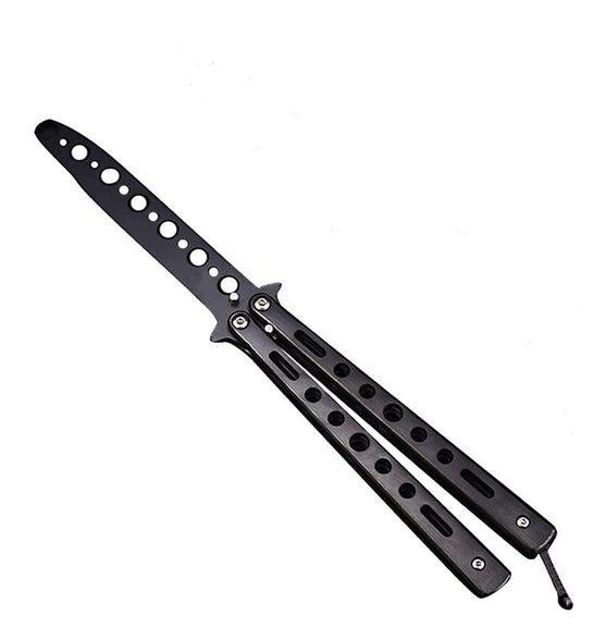 SKEIDO 1PC Black Butterfly K-nife Trainning Practice Comb Unsharpened Blade for Practicing Flipping Tricks