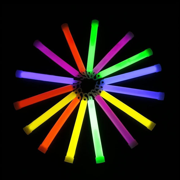 Party Club of America Premium 4" Glow Fever Bulk Ultra Bright Multi Color Glow Sticks Emergency Light Sticks for Camping Accessories Parties Hurricane Supplies Earthquake Survival Kit - 50 Pack