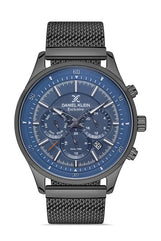 Daniel Klein Analog Blue Dial Men's Watch-DK.1.13275-5, Black, strap, multi, strap