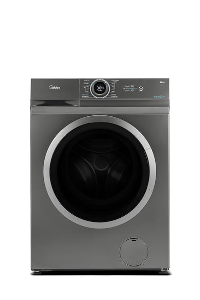 Midea 8KG Front Load Washing Machine with BLDC Inverter Motor, 1400 RPM, 15 Programs, Fully Automatic Washer with Lunar Dial, Integrated Digital Control-LED Display, Multiple Temperature MF100W80BTGCC
