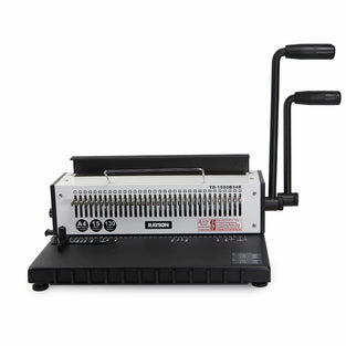 Rayson Wire Binding Manual Machine TD-1500B34R,Binding Capacity 120 sheets (A4,80g),15 Sheet Punching Capacity,3:1 Pitch Round Hole Book Binder,Wire Binding Machine