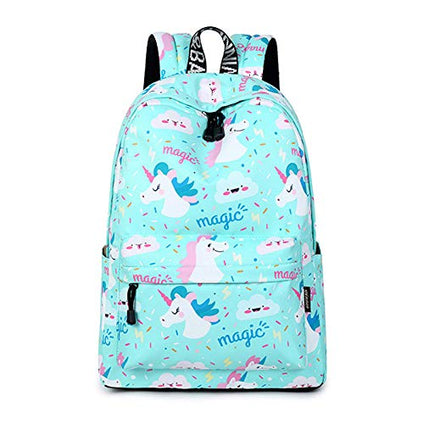 Women Backpack Unicorn Cute School Printing Backpack Bookbag School Bags For Teenage Girls Mochila Travel Softback Polyester Cute Women Girl School Shoulder Bag Backpack Causal Laptop Bag