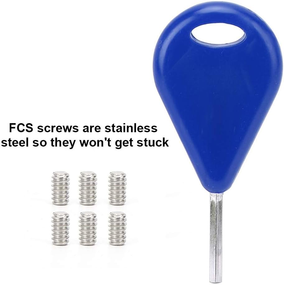 Accessories for Surfboard Fin Key Rudder Key + Screws Set, for FCS Fins Surfing Equipment