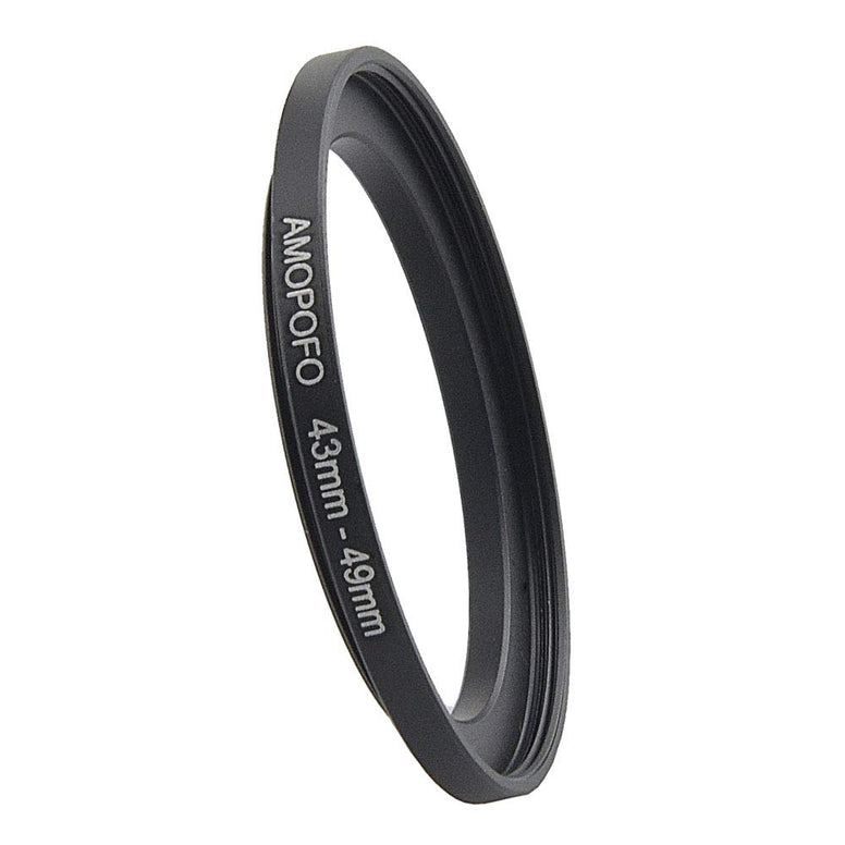 43mm Lens to 49mm Camera Filter Ring Compatible with for All Brands 43mm Lens and 49mm UV,ND,CPL Camera Filter Accessories