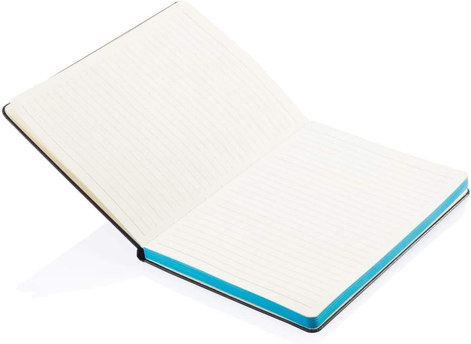Santhome Classic Notebooks | A5, Hardcover, Ruled/Linked Notebooks, Writing Pads, Dairies - 192 Pages (Black/Blue)