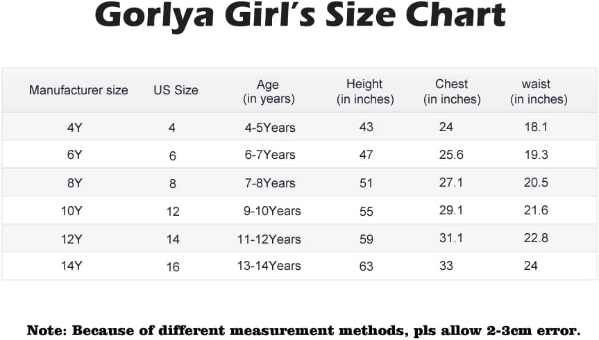 فستان حفلات متزلج بأرجوحة على خط مطاطي بأكمام مرفرفة من GORLYA Girl مع جيوب للأطفال من 4 إلى 12 عامًا