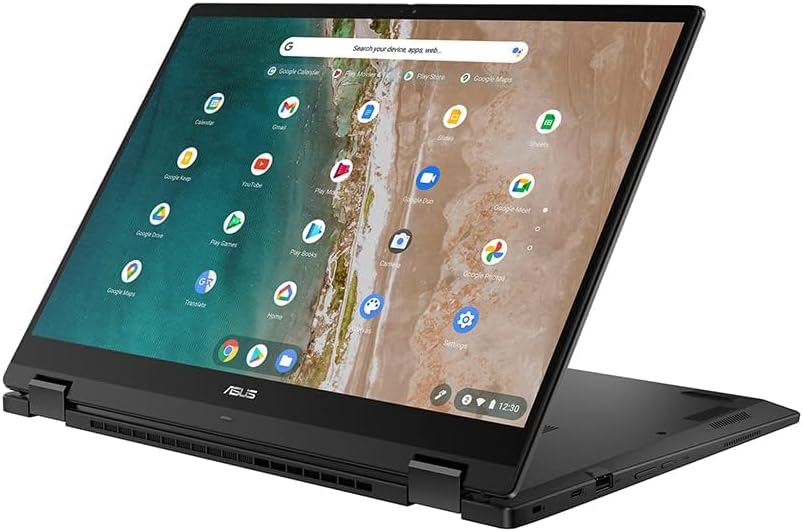 ASUS Laptop Chromebook Flip CX5601FBA 16" Full HD 300nits 144Hz Laptop (Intel i5-1235U, 8GB RAM, 256GB PCIe 3.0 SSD, Google Chrome OS), Mineral Grey