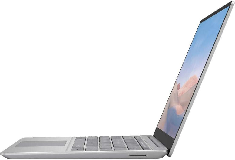 Microsoft Surface laptop Go 12.4” – 10th Gen Intel Quad Core i5-1035G1, 8GB Ram, 128GB SSD, Intel UHD Graphics, Windows 10 Pro, English Keyboard, Platinum.