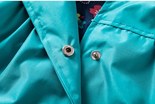 TAOJIAN Cute Hoodie Outwear Baby Girls Kids Waterproof Hooded Coat Jacket Raincoat, for 1-2 Y