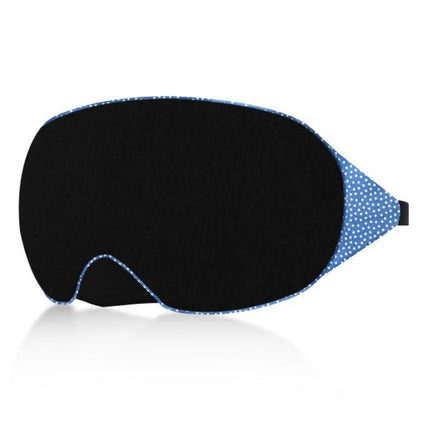 100% Cotton Sleep Eye Mask, Light Blocking Sleep Mask, Comfortable & Soft, Night Eye Blinder Mask for Travelling | 100% Blackout Mask w Nose Wire & Adjustable Elastic Band | Perfect Fit - Blue