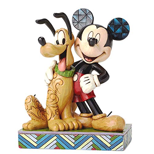 Disney traditions by jim shore mickey mouse and pluto stone resin figurine, 6