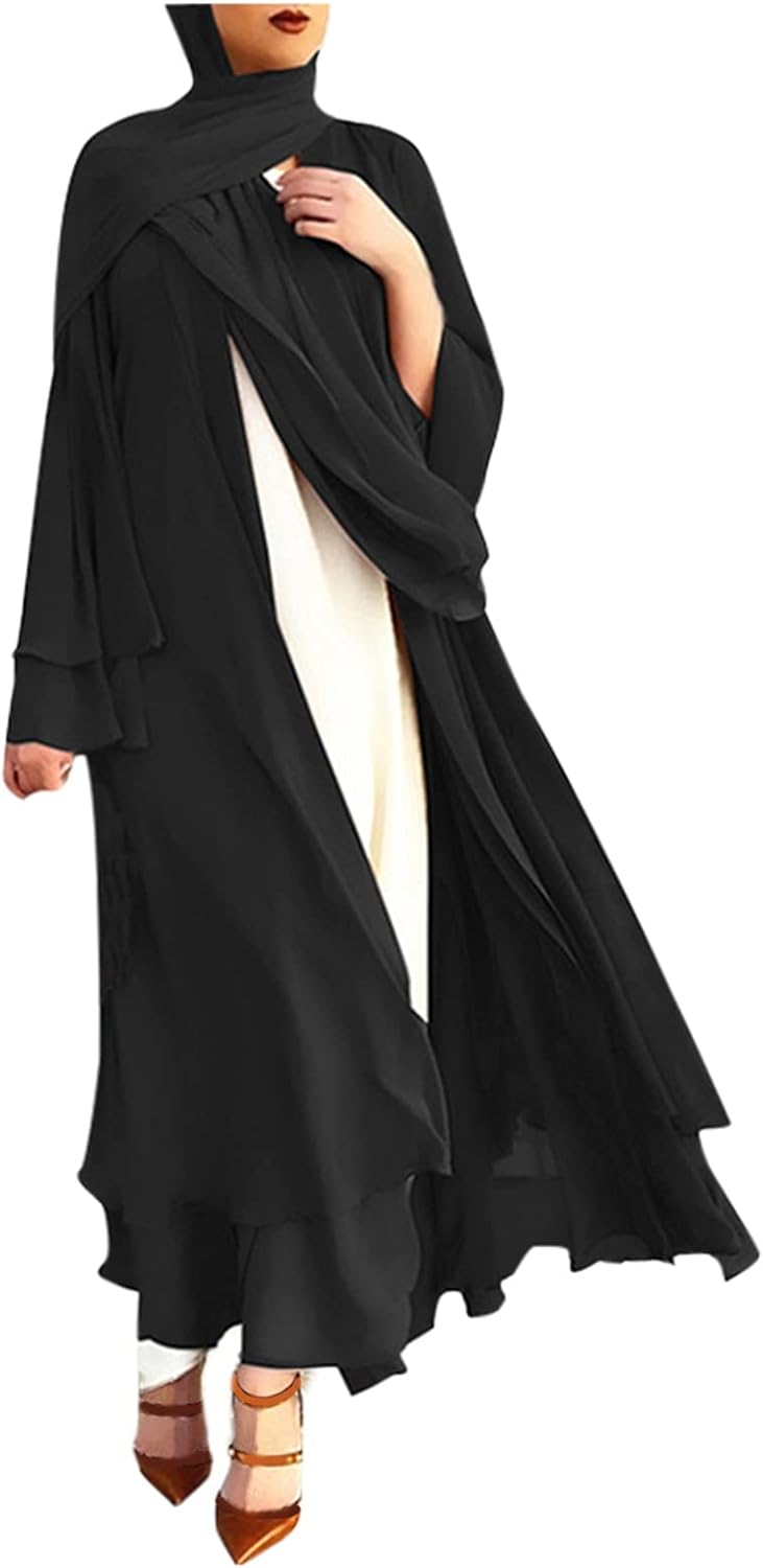 VESNIBA Prayer Muslim for Dresses Dress Overall Hijab Thobe Abaya