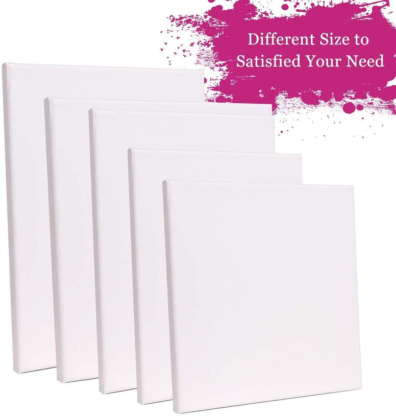 Basic BS -321 20x30cm Stretchable Blank Art Boards Set,- 5 Pieces, White