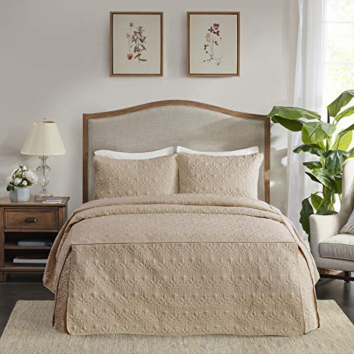 Madison Park Quebec Split Corner Quilted Bedspread, Queen (3-Piece)