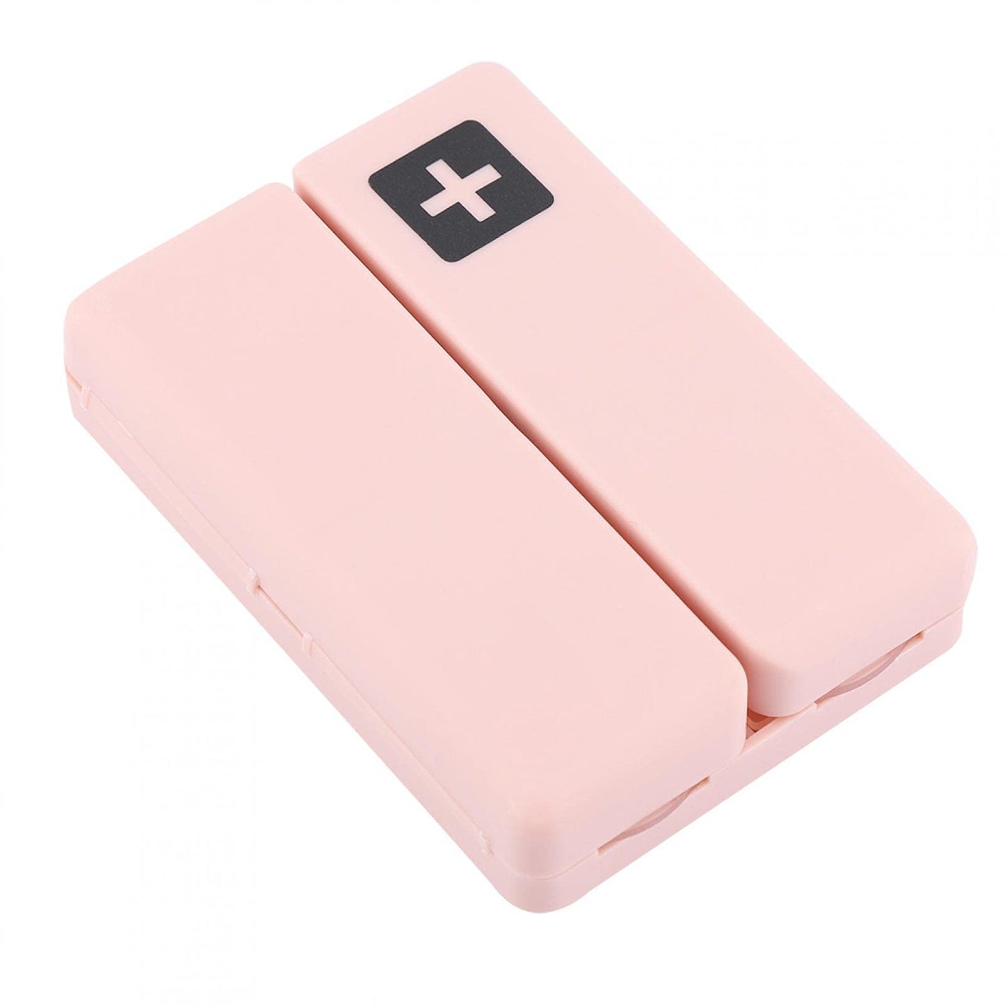 DEWIN Pill Box, Weekly Pill Box, Portable Magnetic Folding Pill Box with 7 Compartments (Pink)