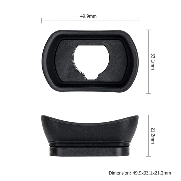 (Fujifilm EC-XT L Replacement) - Kiwifotos Long Soft Viewfinder Eyecup Eyepiece for Fuji Fujifilm X-T4 X-T3 X-T2 X-T1 X-H1 XT4 XT3 XT2 XT1 XH1 GFX 50S GFX 100 Camera, Replace Fujifilm EC-XT L, EC-G...