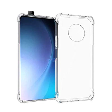 Huawei Y9a Case Cover Back Air Cushion Soft Silicone Shockproof Ultra Slim Premium Material Anti-Scratch Protective Bumper Shell Corner for Huawei Y9a (Clear) by Nice.Store.UAE