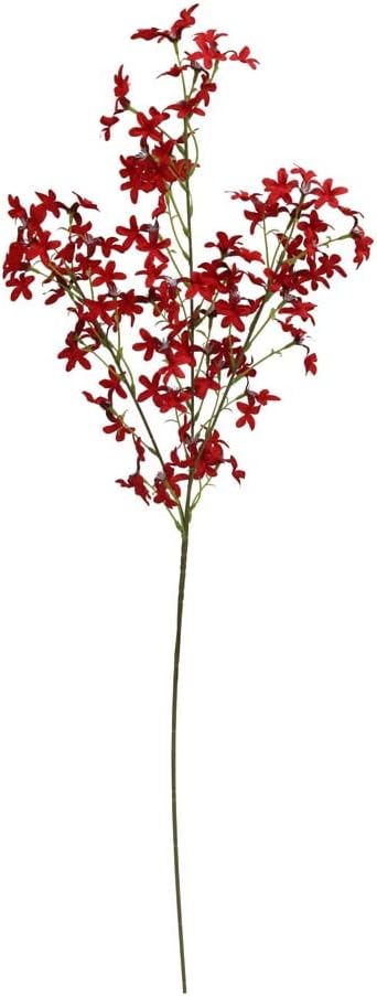 YATAI Packs of Artificial Flowers Jasmine Fake Silk Flowers - Artificial Flowers For Decoration - Artificial Flowers Bouquets Holiday Ornament Flowers (Red, 3)