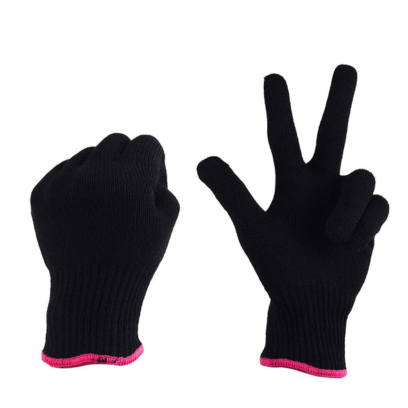 2 Pieces Heat Resistant Styling Gloves Hand Protection Thermal Gloves Hair Accessories
