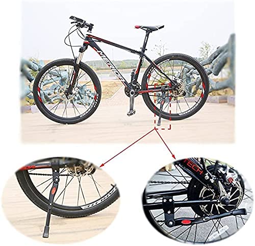 ORiTi Bestgle Bicycle Kickstand Side Adjustable Aluminium Alloy MTB Height Rear Kick Stand for 22" 24" 26" Tire Cycling Mountain Bike 700C Road Bicycle