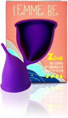 Lemme Be Z Cup - Reusable Menstrual Cup | Ultra Soft and Rash Free, FDA Approved | 20ml (Small, Purple)