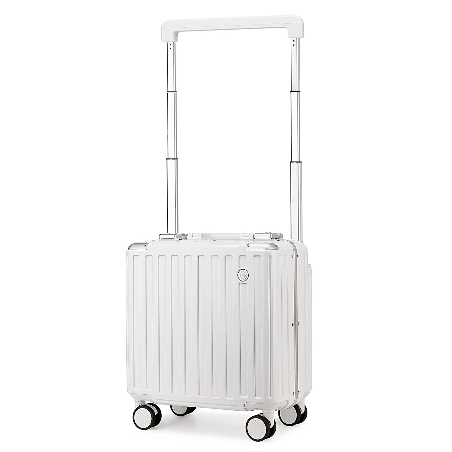 Somago Carry-On Luggage 18-Inch Hardside Spinner Lightweight Suitcase with TSA Lock, White, carry-on 18-inch, Hardside Luggage With Spinner Wheels