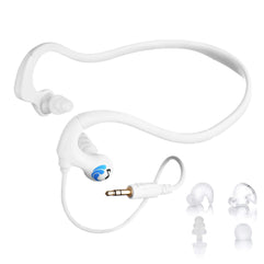 Underwater Audio HydroActive Premium Short-Cord Waterproof Headphones (Wired 3.5 mm Jack) with 11 Earbuds in 4 Styles (Separate Music Player Purchase Required)