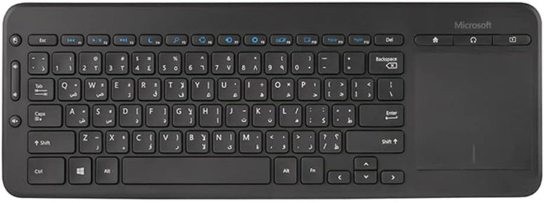 Microsoft N9Z-00019 Wireless All -In-One Media Keyboard Black ( Arabic )