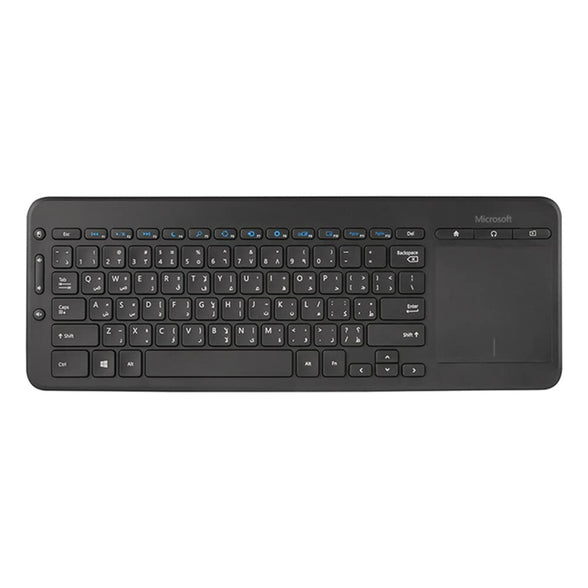 Microsoft N9Z-00019 Wireless All -In-One Media Keyboard Black ( Arabic )