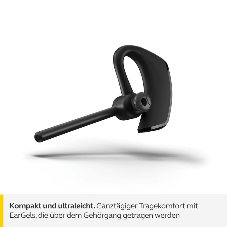 Jabra Talk 65 Mono Bluetooth Headset - Premium Wireless Single Ear Headset - 2 Built-In Noise Cancelling Microphones, Media Streaming and up to 100 meters Bluetooth Range - Black, Medium