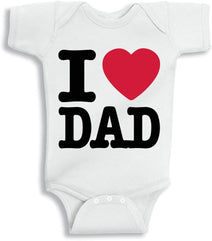 Twinkle Hands Baby clothes onesie bodysuit I love dad (3-6 Months)