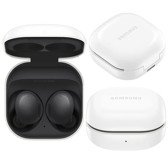 SAMSUNG Galaxy Buds2 (ANC) Active Noise Cancelling, Wireless Bluetooth 5.2 Earbuds for iOS & Android, International Model - SM-R177 (Fast Wireless Charging Pad Bundle, Graphite)