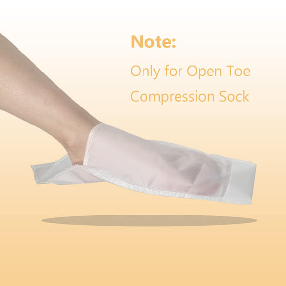 Open Toe Compression Sock Aid for Easy Slide - Slip Stocking Applicator to Help Assist Put On for Elderly, Disabled, Pregnant, 2 Pcs