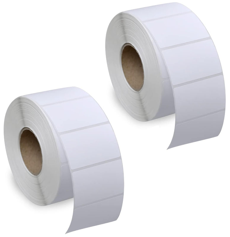 2"x1.25" Thermal Shipping Labels, Barcode Labels Sticker, Blank Label Paper, Compatible with Neatoscan and Zebra Printers (50mm x 30mm,1500 Per Roll) (1 Roll - 1500 labels)