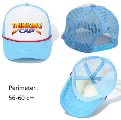 Anime Cap Adjustable Baseball Caps Cosplay Accessories Embroidered Hat For Men Women Blue White