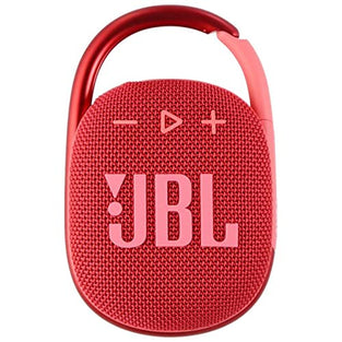 JBL Clip 4 Waterproof Portable Bluetooth Speaker Bundle with Megen Protective Hardshell Case (Red)