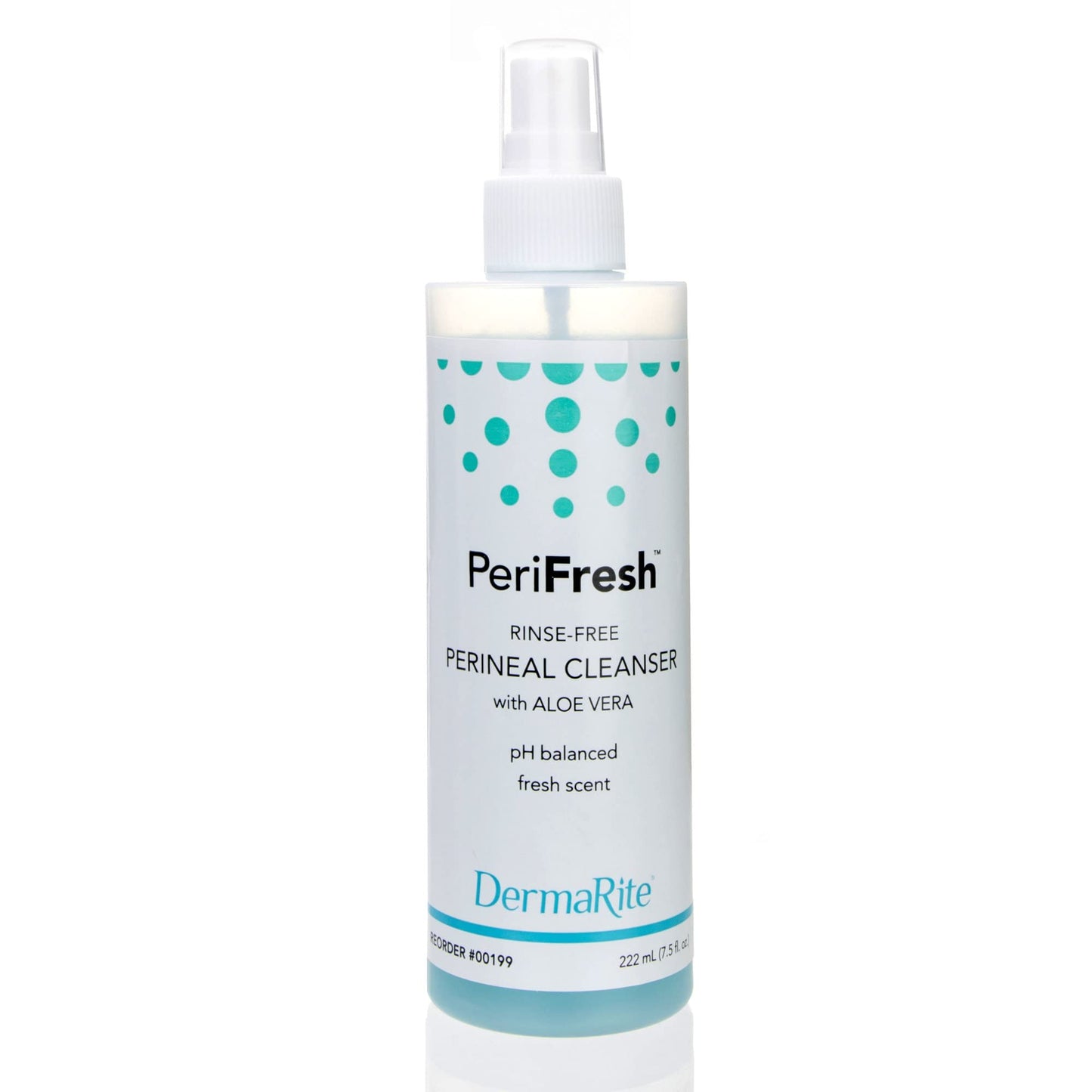 PeriFresh No Rinse Perineal Cleanser Spray - 7.5 oz Peri Bottle - Mild Formula with Aloe - for Incontinence Care, Postpartum - for Men and Women