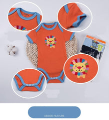 HALAYAYA Newborn Baby Girls Clothes Set 5 short-sleeved bodysuits Random Color Baby Gifts Set Newborn Layette Gift Set (girls(3-6 month))