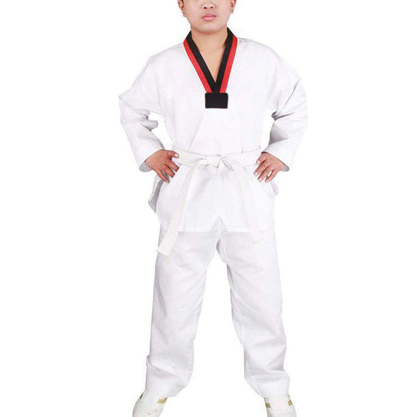 Yudesundo Taekwondo Club Dobok Martial Arts Uniform - Suits Unisex Adult kids Martial Arts Clothing Students Beginners Belt Kung Fu Clothing Suit Cotton/Polyester Long Sleeved/Short Sleeved (110cm)